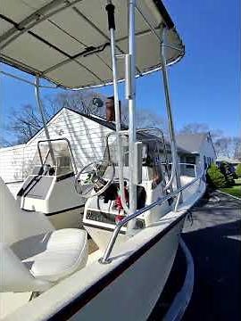 Boston Whaler 16SL Dauntless walk around with POV glasses. $19,500 #bostonwhaler #suzukioutboards.