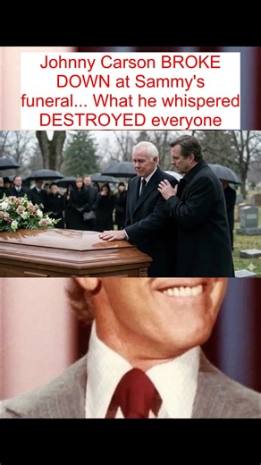 Johnny Carson BROKE DOWN at Sammy's funeral... What he whispered DESTROYED everyone