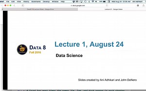 【公开课】The Foundations of Data Science（Data 8）数据科学基础