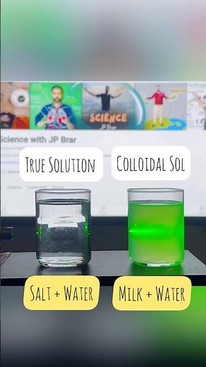 Watch the Tyndall effect in action! TRUE Solution & COLLOIDAL | Fun Science Activity