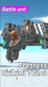 Built a “Fortress skibidi toilet” out of Blocks【Animal Revolt Battle Simulator】ARBS＆Skibidi Toilet