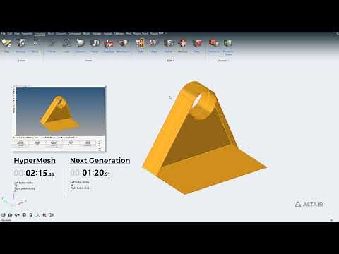 Geometry Creation - Altair HyperMesh™ vs. Altair HyperWorks™