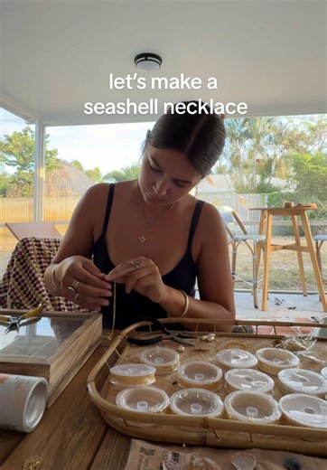 Creating a Shark Eye Shell Necklace from Beachcombed Finds