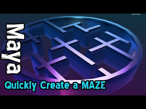 Create a Maze in Maya with SVG - Vector Graphics