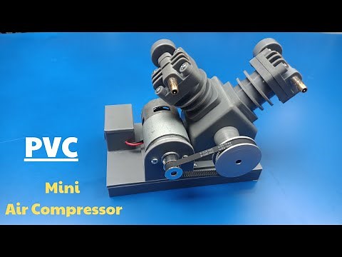 Homemade Mini Air Compressor From PVC Pipe! Diy Tutorial| Ideas And Creative.