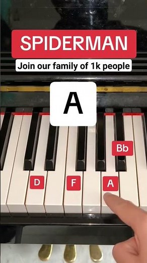 Spiderman ( Piano Tutorial ) #shorts #piano #music