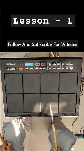 Learn One Beat In One Minute On Octapad |Lesson - 1 #octapad understand How To play Octapad