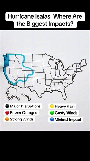 Hurricane Isaias: Where Are the Biggest Impacts on the US East Coast?