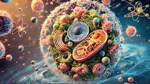 Download Intricate View of a Living Cell's Inner World for free