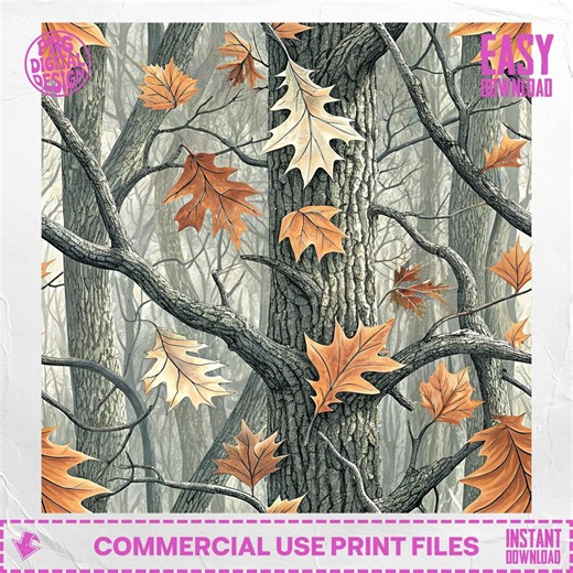 Realtree Camo Seamless Pattern: Hunting Camouflage Design (digital Download) - Etsy