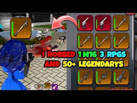 I WENT INSANE AND ROBBED 3 RPGS, 1 M16, AND 50+ LEGENDARY GUNS!