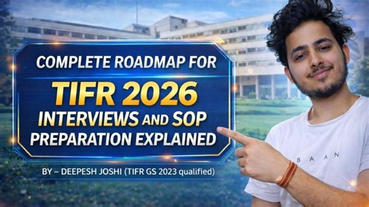 COMPLETE ROADMAP TO CRACK TIFR 2026 INTERVIEW AND FULL APPLICATION (SOP WRITING) PROCESS. | Deepesh Joshi