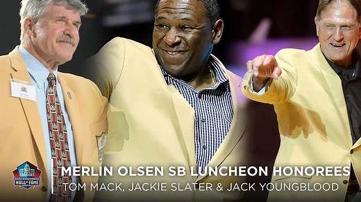 7.3K views · 197 reactions | Hall of Famers Jackie Slater, Jack Youngblood and Tom Mack were the special guests of honor at this year's Merlin Olsen Luncheon. Los Angeles Rams | #RamsHouse | Pro Football Hall of Fame | Facebook
