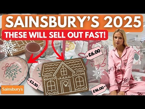 Sainsbury’s Christmas DECORATIONS 2025 🎁 FIRST LOOK ! Run, Don’t Walk – It’s So Good!
