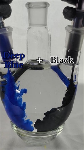 Deep Blue + Black = DEEP SAPPHIRE 💙🌌 #shorts #colors #trending #satisfying #relaxing #new #ytshorts