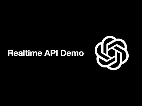 OpenAI Realtime API Demo | Speech-to-Speech