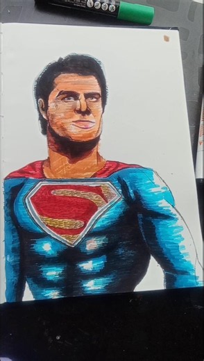 #superman drawing for beginners #superman #ytshorts