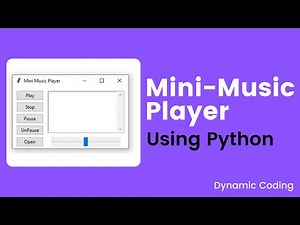 Mini Music Player using Python / Tkinter / Pygame / Python GUI Project