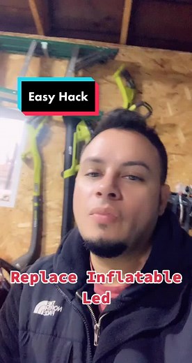 Replace inflatable led easy #fyp #viral #halloween #christmas #handyhack #dadsoftiktok #amazon #tutorial #tutorials #foryoupage #lifehack