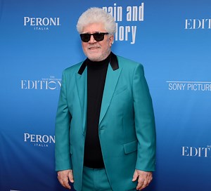 Style Spotlight: Pedro Almodóvar is a vision in teal