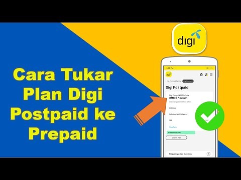 Cara Tukar Plan Digi Postpaid ke Prepaid