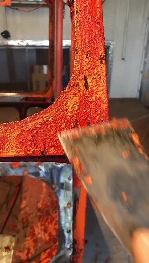 Metal Frame Restoration Process in a Workshop