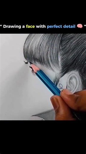 @solved_science on Instagram: "Creating a hyper-realistic face drawing starts with understanding facial anatomy—like the proportion of eyes, nose, mouth, and bone structure. Artists use light sketching to outline the face, then gradually add shading to mimic skin texture, depth, and lighting. Tools like blending stumps, fine pencils, and erasers help capture pores, eyelashes, and subtle expressions. It’s a precise balance of observation and technique, often requiring hours of layering to achieve