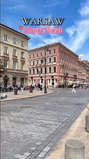 Walking Through Nowy Świat, Warsaw | Summer City Vibes in 4K