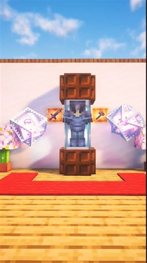 The BEST Way to Show Off Your Netherite Armor! 💎 #minecraft#gaming #krushnasnx