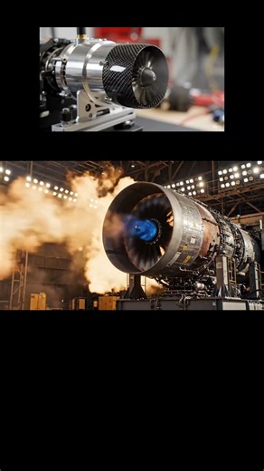 Real Jet Engine vs. RC Jet Engine! 🔥✈️