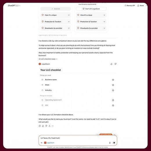 LegalZoom integrates attorney-backed legal services into ChatGPT