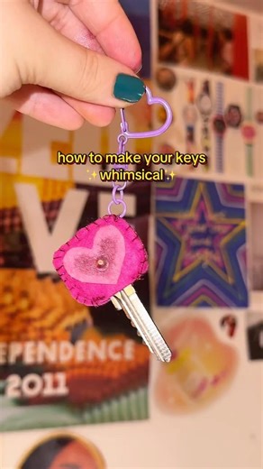 DIY felt key covers 💕🔑