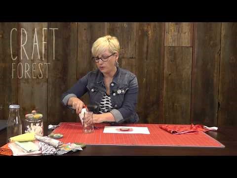 Upcycle Glass Jars with Scrap Fabric