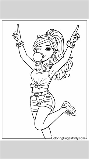Barbie 2026 Coloring Pages are ready! https://coloringpagesonly.com/pages/barbie-coloring-pages #Coloringpagesonly #freeprintablesforkids #freeprintables #trending #barbie2026 | All Free Printable - Coloringpagesonly.com