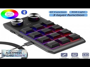 Programming Macro Custom 2 Knob Bluetooth Keyboard RGB 12 Key Copy Paste Review