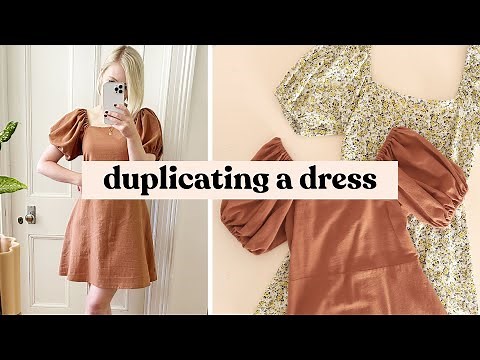 How to Duplicate Your Clothes! (Recreating My DREAM Puff-Sleeve Dress)