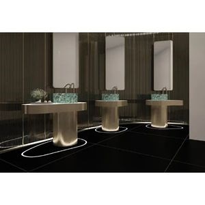 [Hot Item] Premium Large Black Sintered Stone Porcelain Floor Tiles for Elegant Interiors