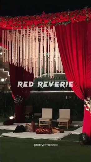 RED REVERIE | Elegant Red Wedding Decoration | Luxury Red Theme Wedding