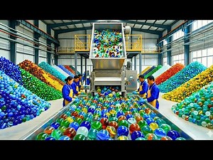 Inside a Modern Factory: Waste Glass Turned Into Perfect Marbles (Full Process)