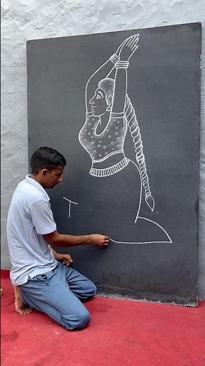 Classical dancer drawing for beginner ||💃|| #drawingtutorial #art #nareshart