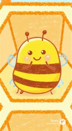 Buzz Buzz Bee! 🍯🐝 Sweet Pastel Cartoon for Kids!