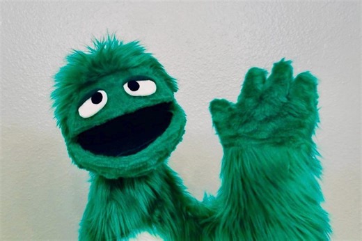 Live Hand Sack Puppet, Professional Quality, “midori the Monster” - Etsy