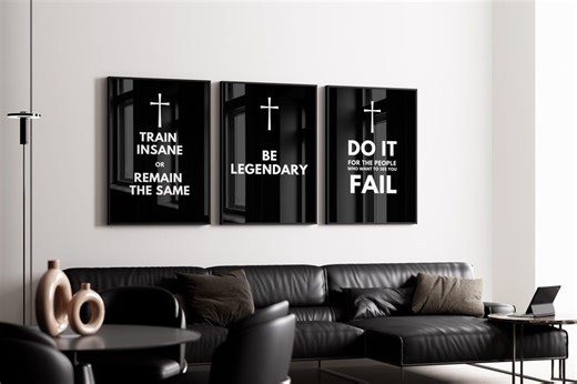 Motivational Wall Art | KAWS Poster, Hypebeast Decor, Masculine Wall Art | Modern Motivational Poster for Office, Bedroom, Home Decor, CM01P - Etsy