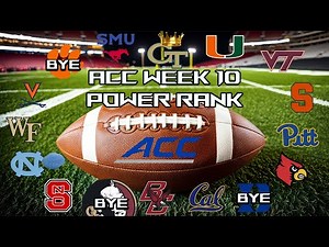 ACC Power Rankings Week 10