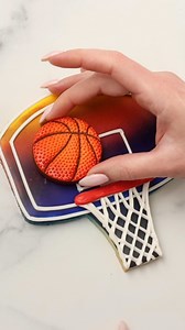 234K views · 700 reactions | I used my airbrush to add color and dimension to these basketball cookies  The tutorial and recipes are in the Cookie Art Club! | SweetAmbs | Facebook