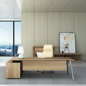 [Hot Item] Manager Office Furniture Modern L Shaped Boss Desk Luxury CEO Table