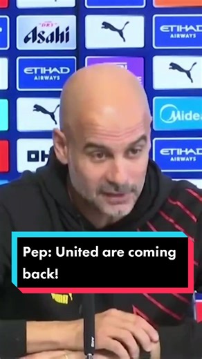 🗣 Pep: United is coming back! Thoughts? #mancity #manutd #manchesterunited #manchestercity #premierleague #pl #pepguardiola #haaland #Ronaldo #antony