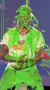 Nathaniel E Burleson having the slime of his life #NFLSlimetime | Nickelodeon