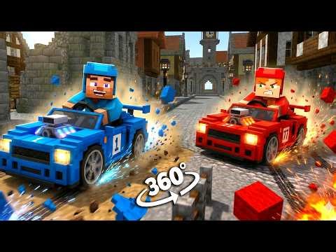 STEVE VS ALEX Who’s Faster on Supercars Mad Minecraft Racing!