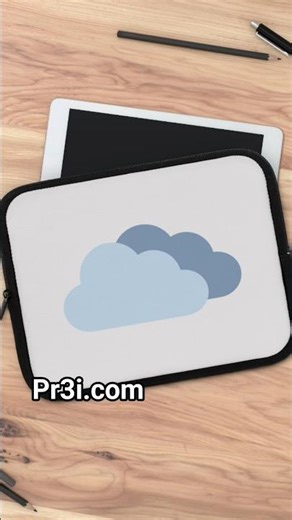 Cloudy Dream Sleeve | Soft & Calm Laptop Sleeve Like the Sky. pr3i.com #MinimalArt #CloudyMood